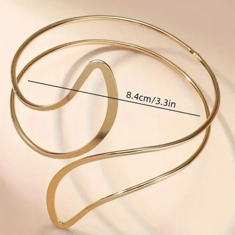 Upper Arm Cuff Bracelet Boho Hippie Armlet Greek Gpddess Simple Egyptian Unique - Picture 3 of 3